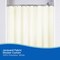 Kenney Mfg Water Repellant Jacquard Fabric Shower Curtain, 70in W x 72in H, White KN61306PS - alternate 6